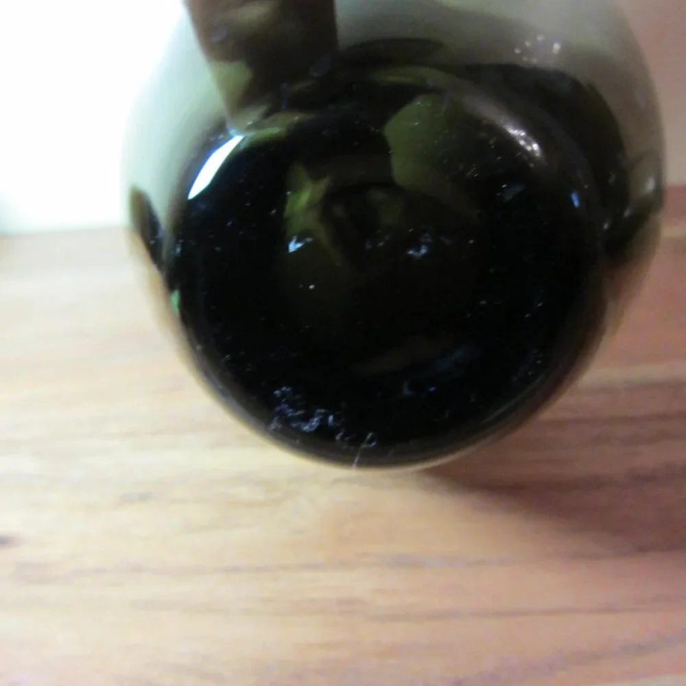 SALE* vintage Ikea salong MCM style grey smoked glass bubble vase (W4073)